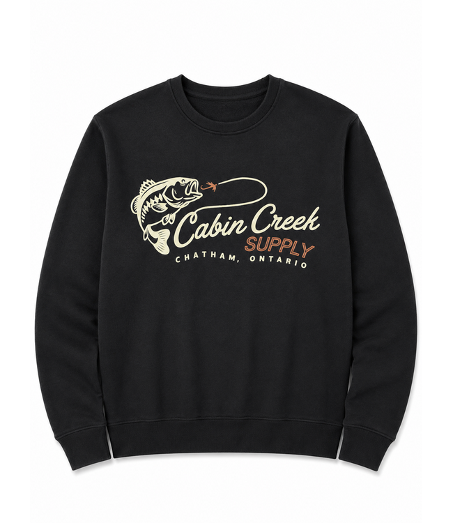 Cabin Creek Crewneck - Black