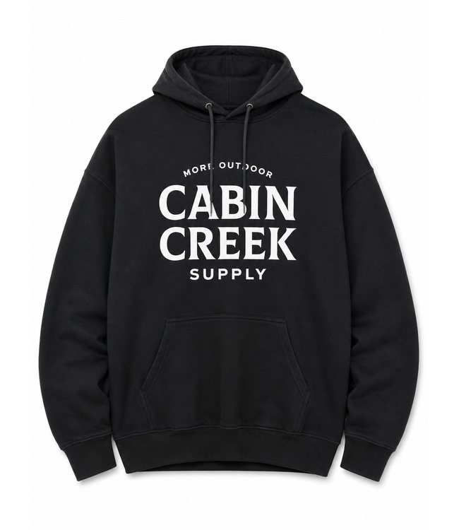 Cabin Creek Hoodies - Black/White