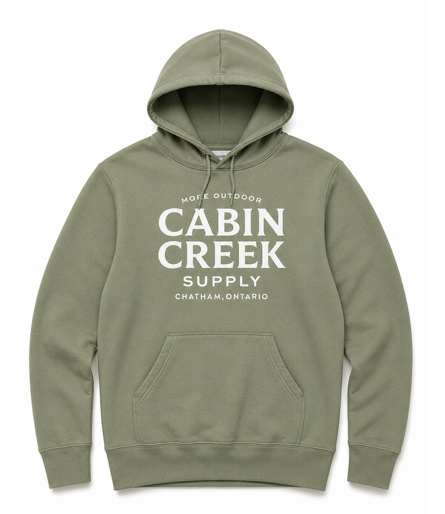 Cabin Creek Hoodie - Green/Cream
