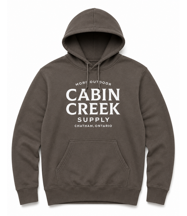 Cabin Creek Hoodie - Choc Brown/Cream