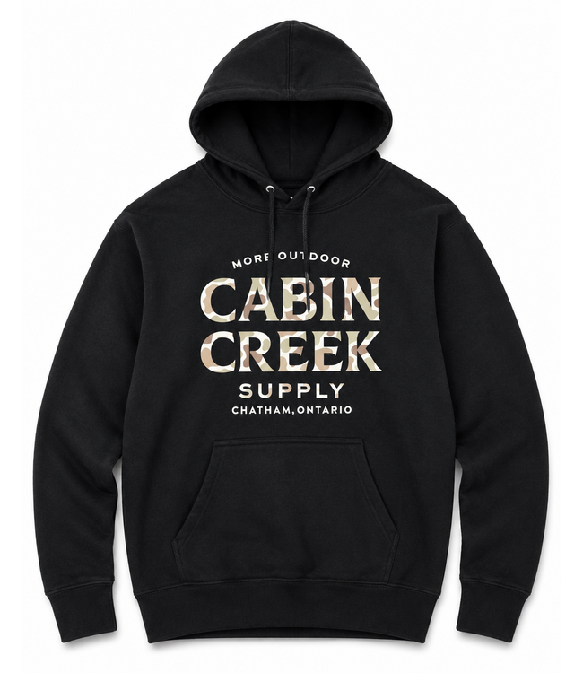 Cabin Creek Hoodies - Black/Duck Camo