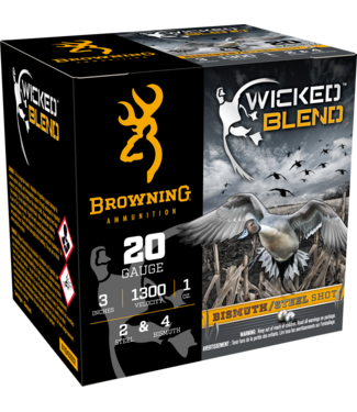 Browning Browning Wicked Blend 20GA 3in 1oz - #2 Steel & #4 Bismuth