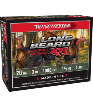 Winchester Winchester Long Beard XR, 20 GA, 1-1/4 oz, 3 in, #6, 10rds