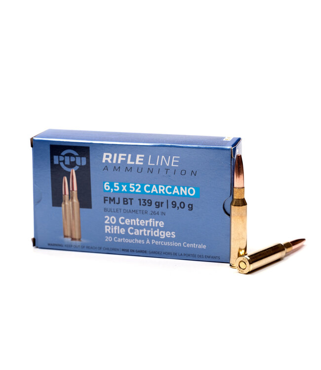 PRVI 6.5x52 Carcano FMJBT 139gr 20rds