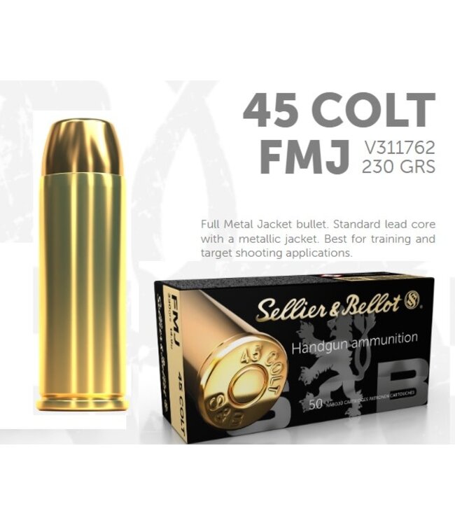 S&B 45 Colt FMJ 230Gr