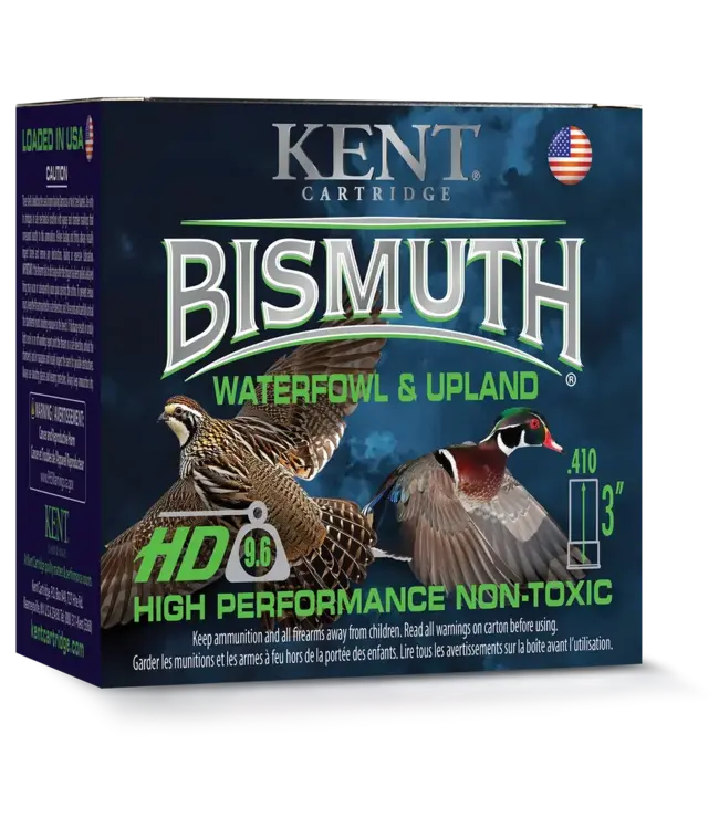 KENT CARTRIDGE BISMUTH 410 GA 3" 9/16oz #5 1150FPS