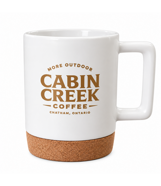 Cabin Creek Supply Cabin Creek Coffee Mug - White with Cork