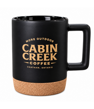 Cabin Creek Supply Cabin Creek Coffee Mug - Black with Cork