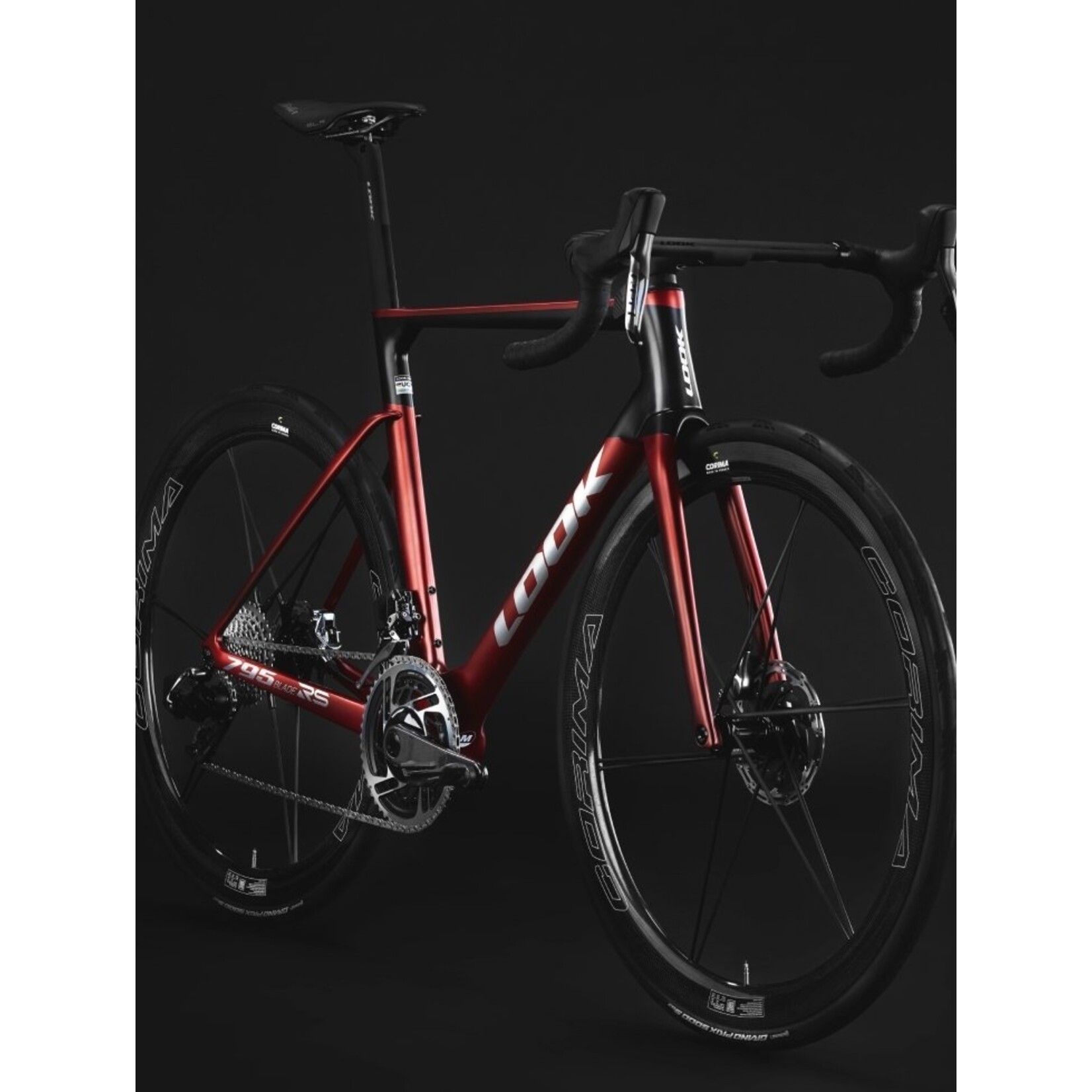 LOOK 795RS Blade 2 Red & Black Chrome Satin Size 54