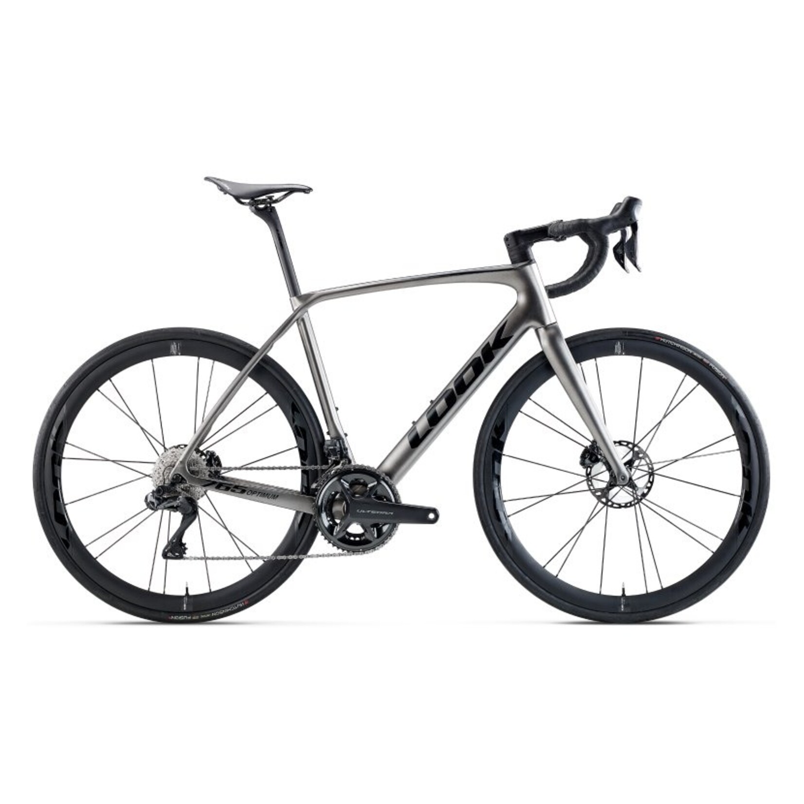 LOOK Cycle 765 OPTIMUM 2 DISC CHARCOAL METALLIC BLACK SATIN ULT DI2 GR1 USA/CANADA LOOK R38D WHEEL M