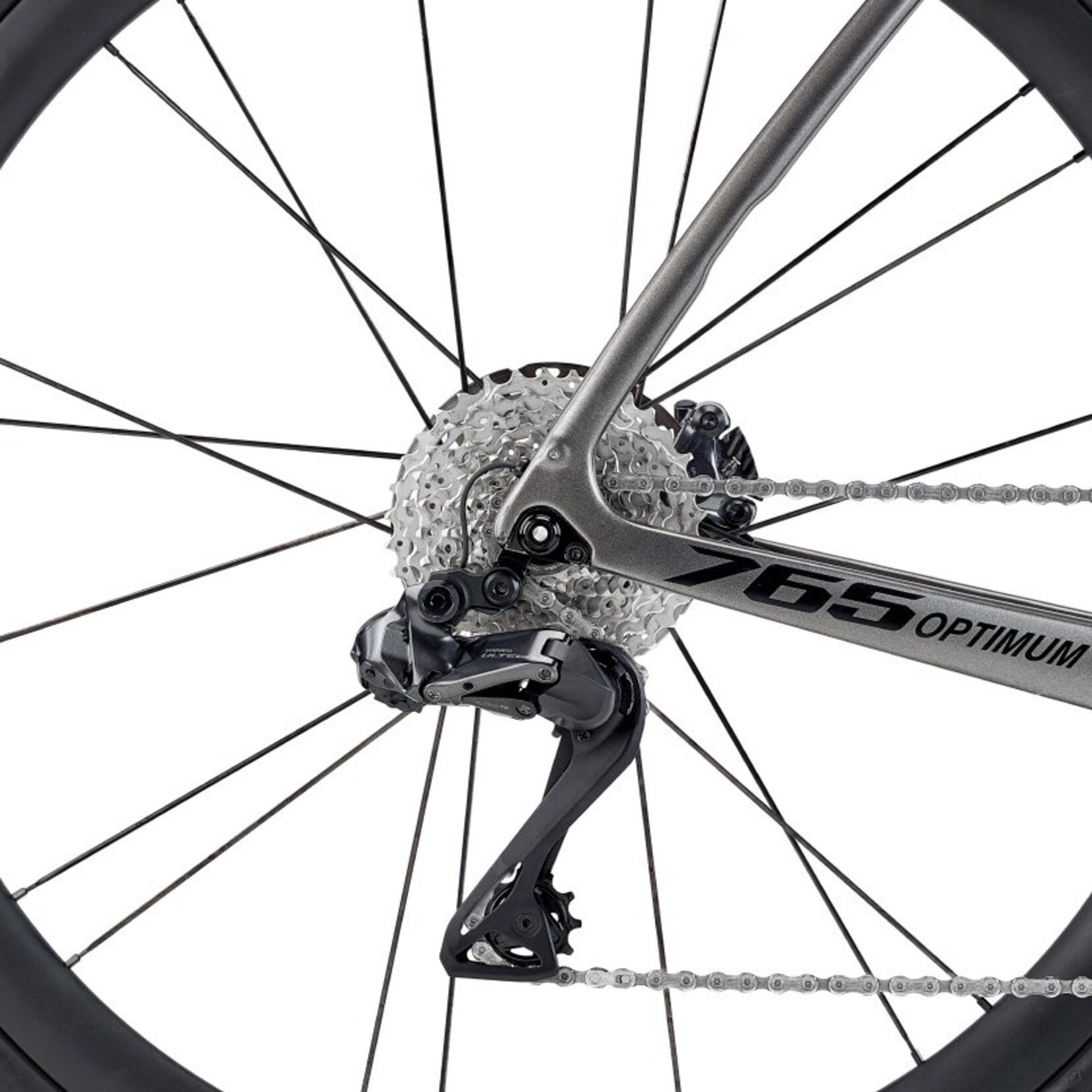 LOOK Cycle 765 OPTIMUM 2 DISC CHARCOAL METALLIC BLACK SATIN ULT DI2 GR1 USA/CANADA LOOK R38D WHEEL M