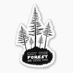 Forest Be With You Sticker