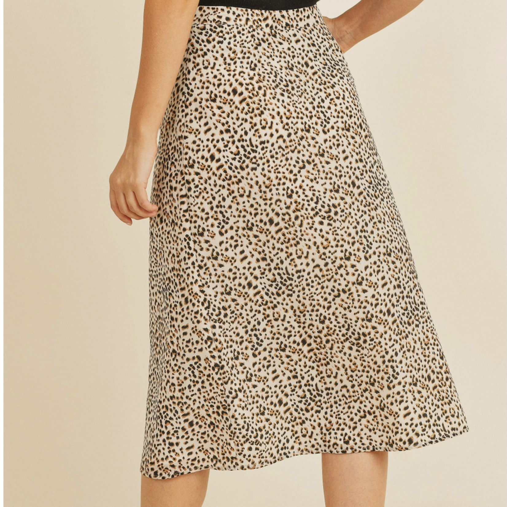 Follow Along Leopard Print Skirt
