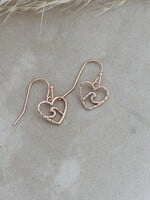 Glee Jewlery Beach Lovers Earrings Rose Gold