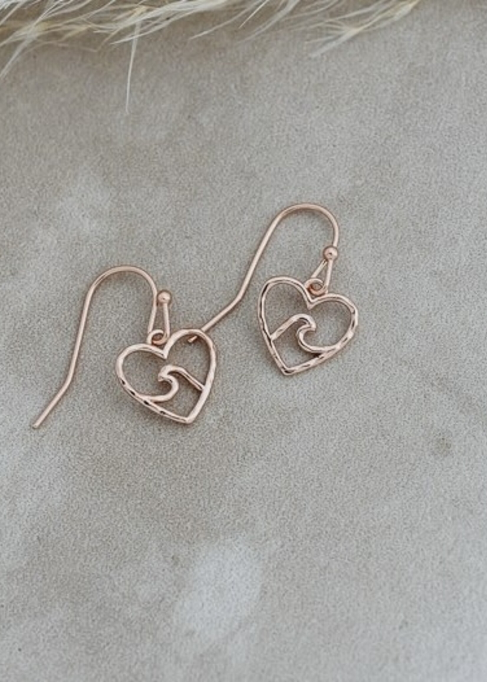 Glee Jewlery Beach Lovers Earrings Rose Gold