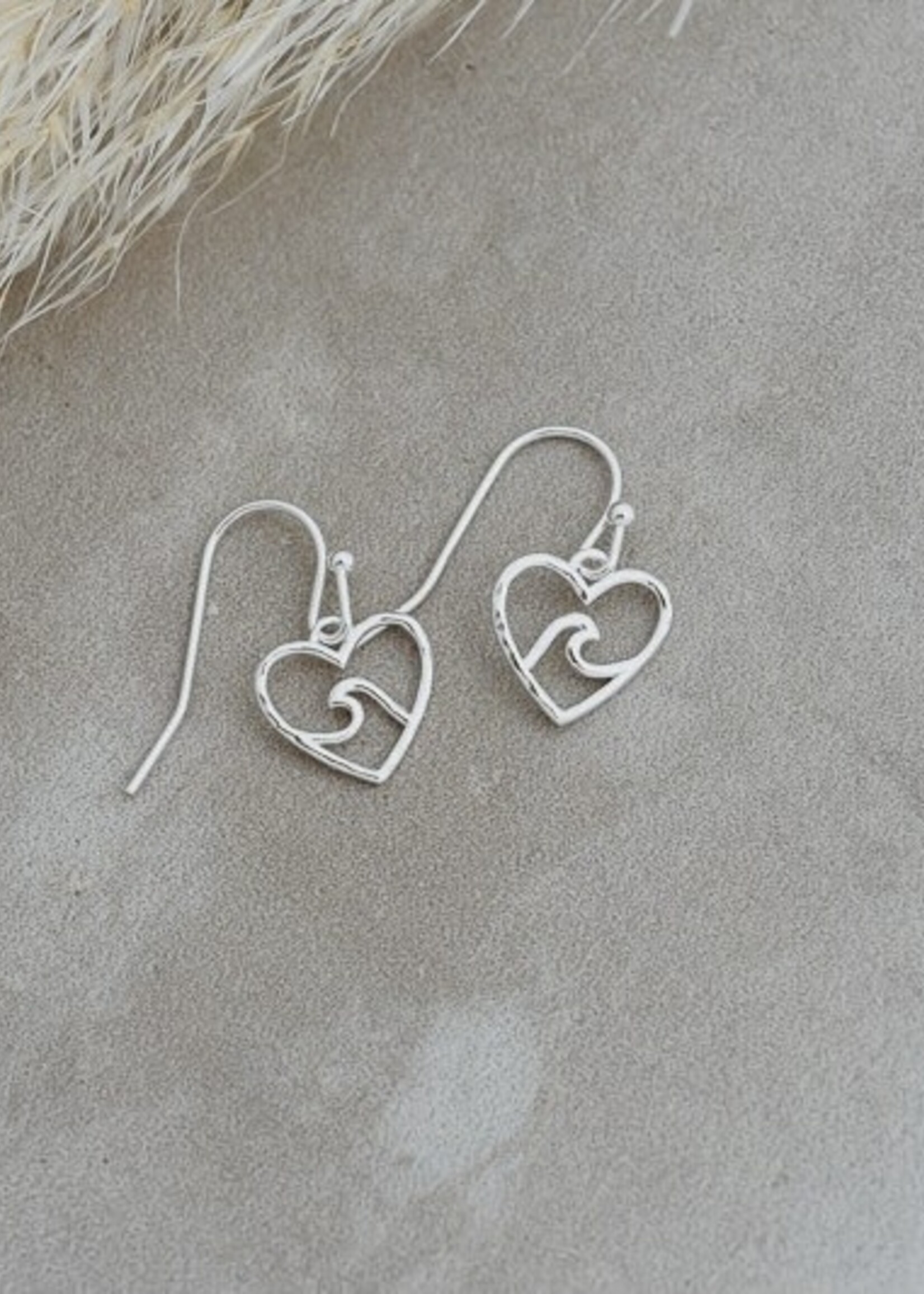 Glee Jewlery Beach Lovers Earrings Silver