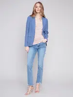 Charlie B Charlie Solid Linen Blazer C6301