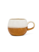 Abbott Wht/Brn Ball Mug