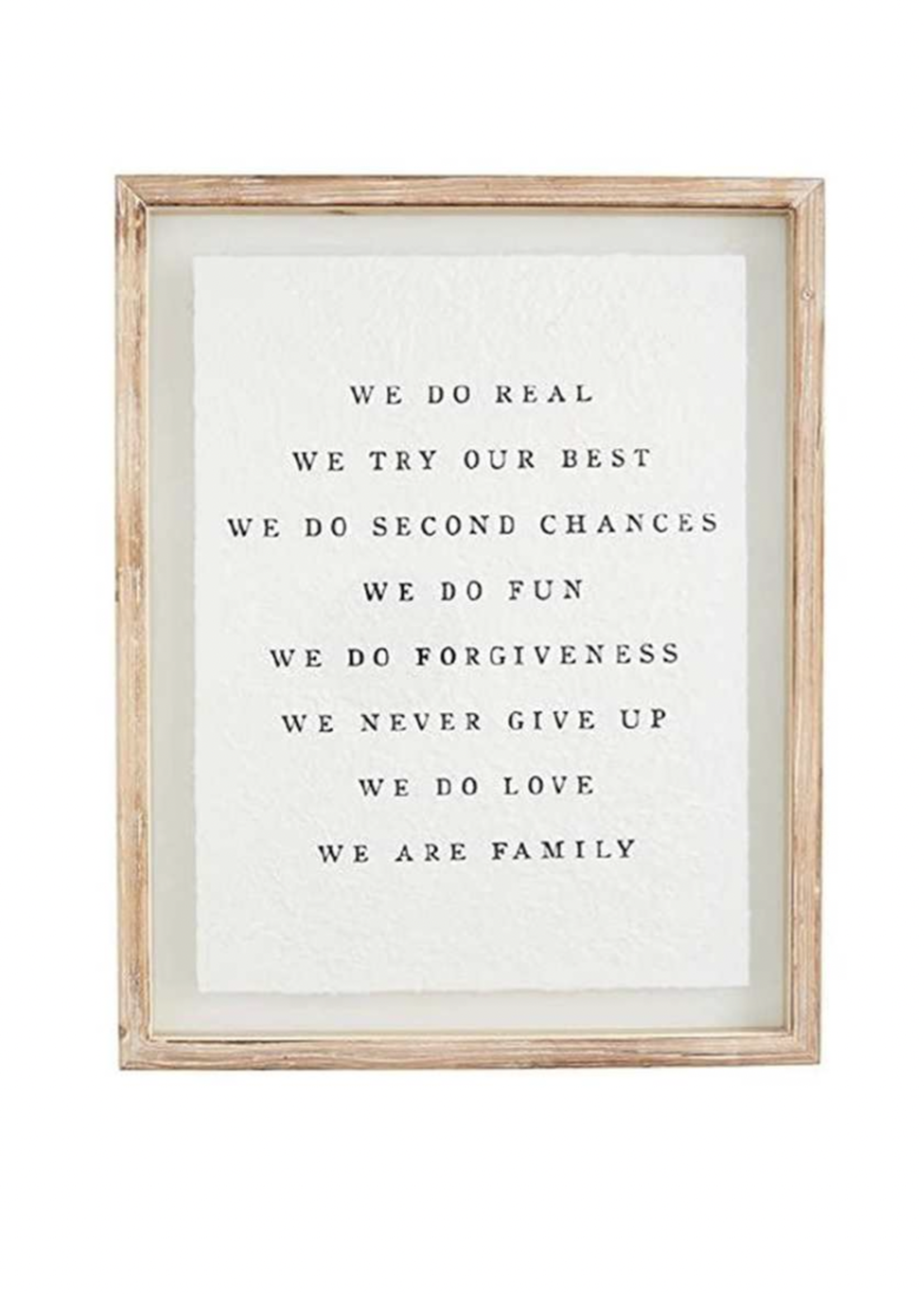 White Wood Family Wall Plaque