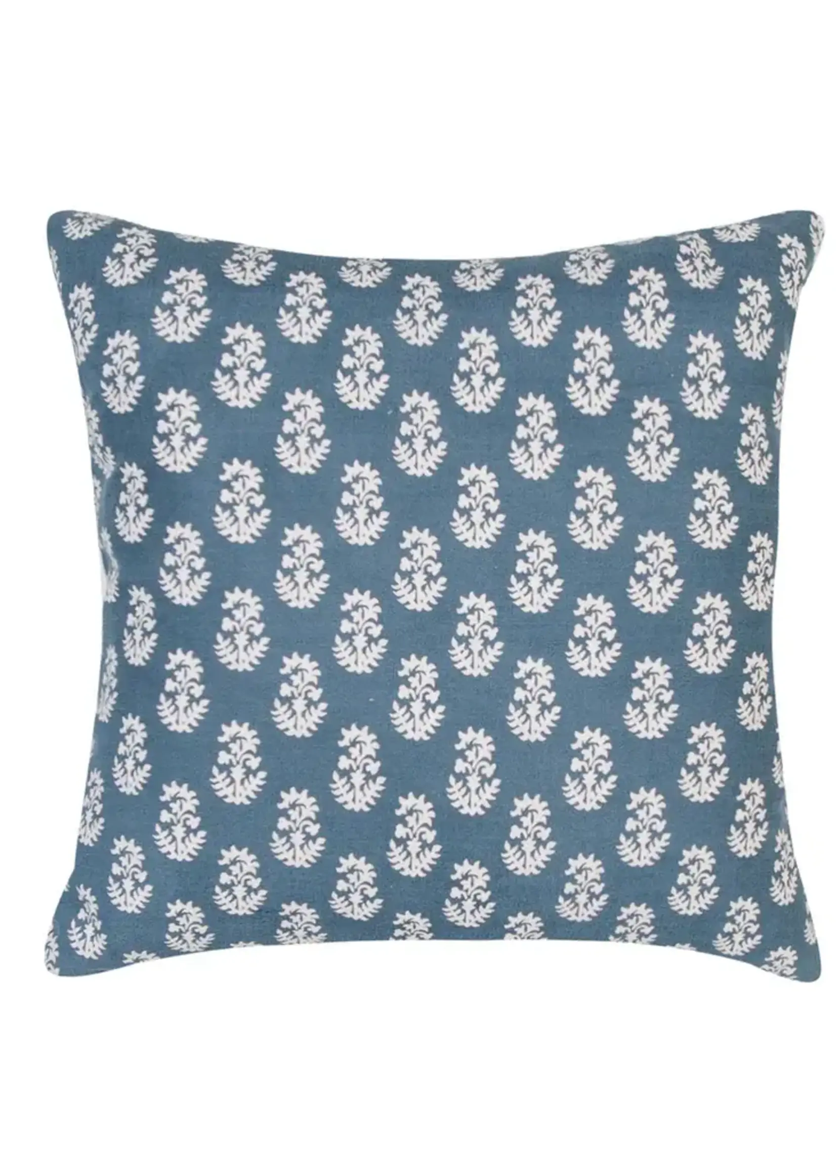 Paisley Pillow w/Feather Insert - 18 x 18