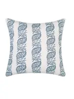 MP Navy Block Print Feather Pillow - 20 x 20