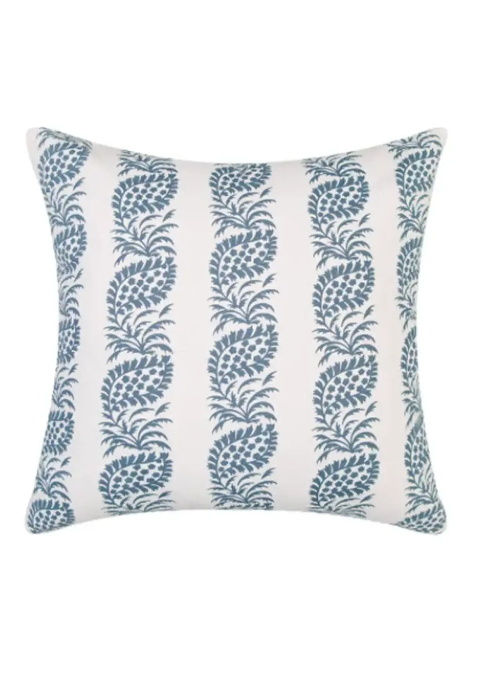 MP Navy Block Print Feather Pillow - 20 x 20