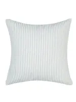 MP Vintage Ticking Soft Green Feather Pillow - 18 x 18