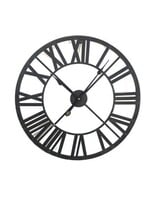 Metal Frame Rom Num Wall Clock