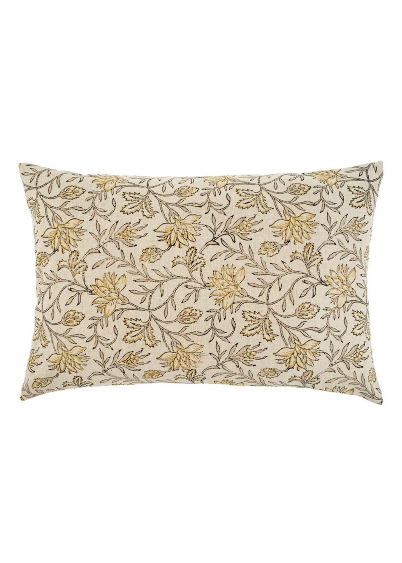 Indaba 16x24 Carolina Block Print Pillow Yellow