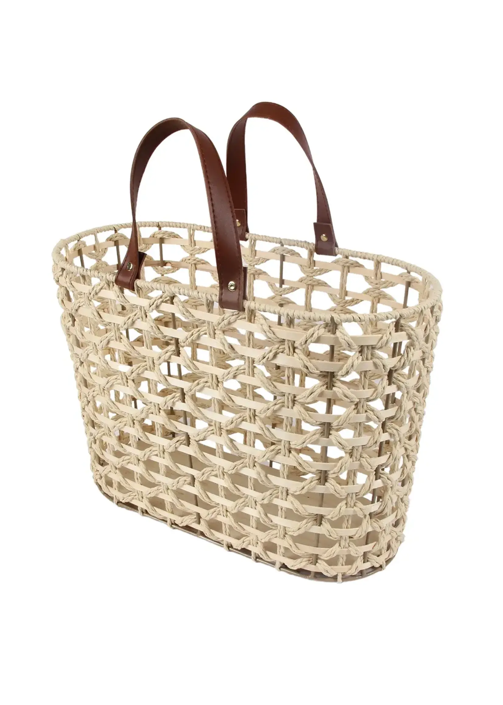 Breeze Woven Tote with Straps Large