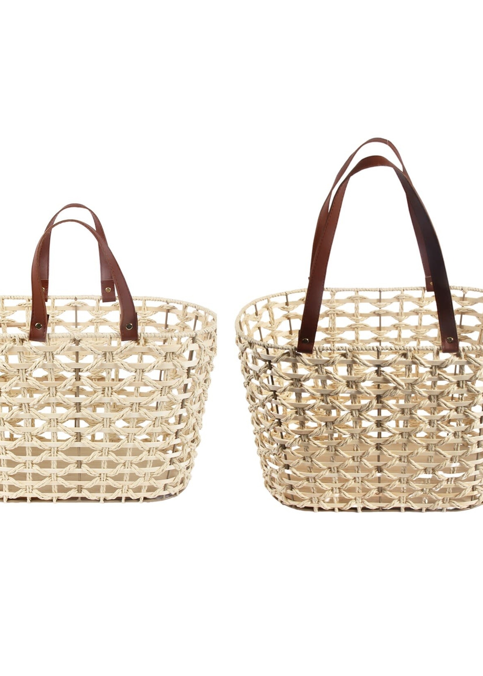 Breeze Woven Tote with Straps Large