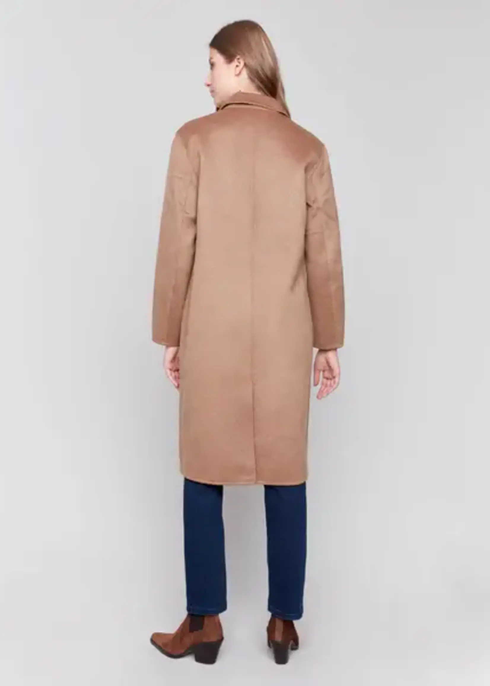 Charlie B Charlie B Double Face Long Coat C6349