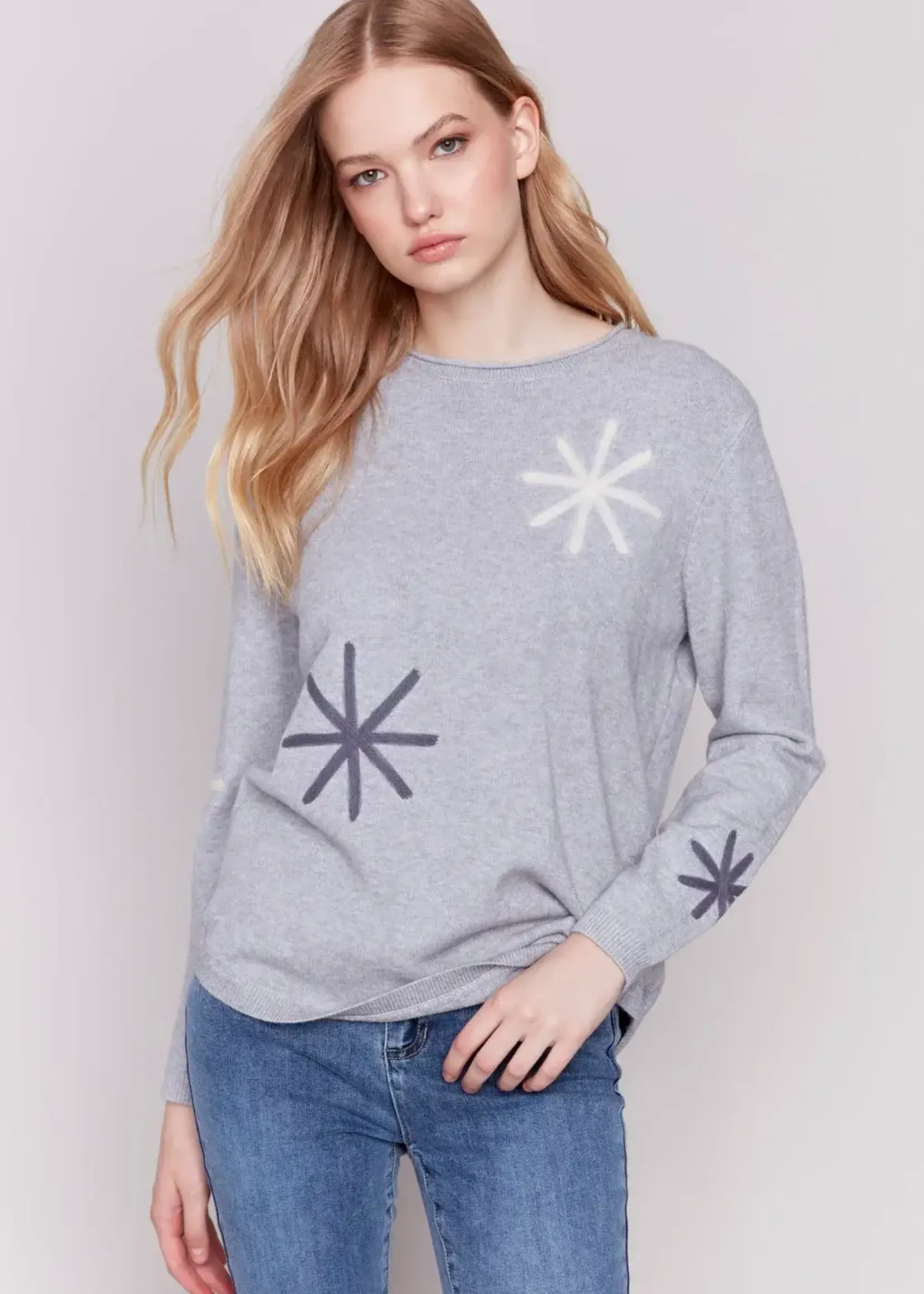 Charlie B Charlie B Crew Neck Sweater C2373X