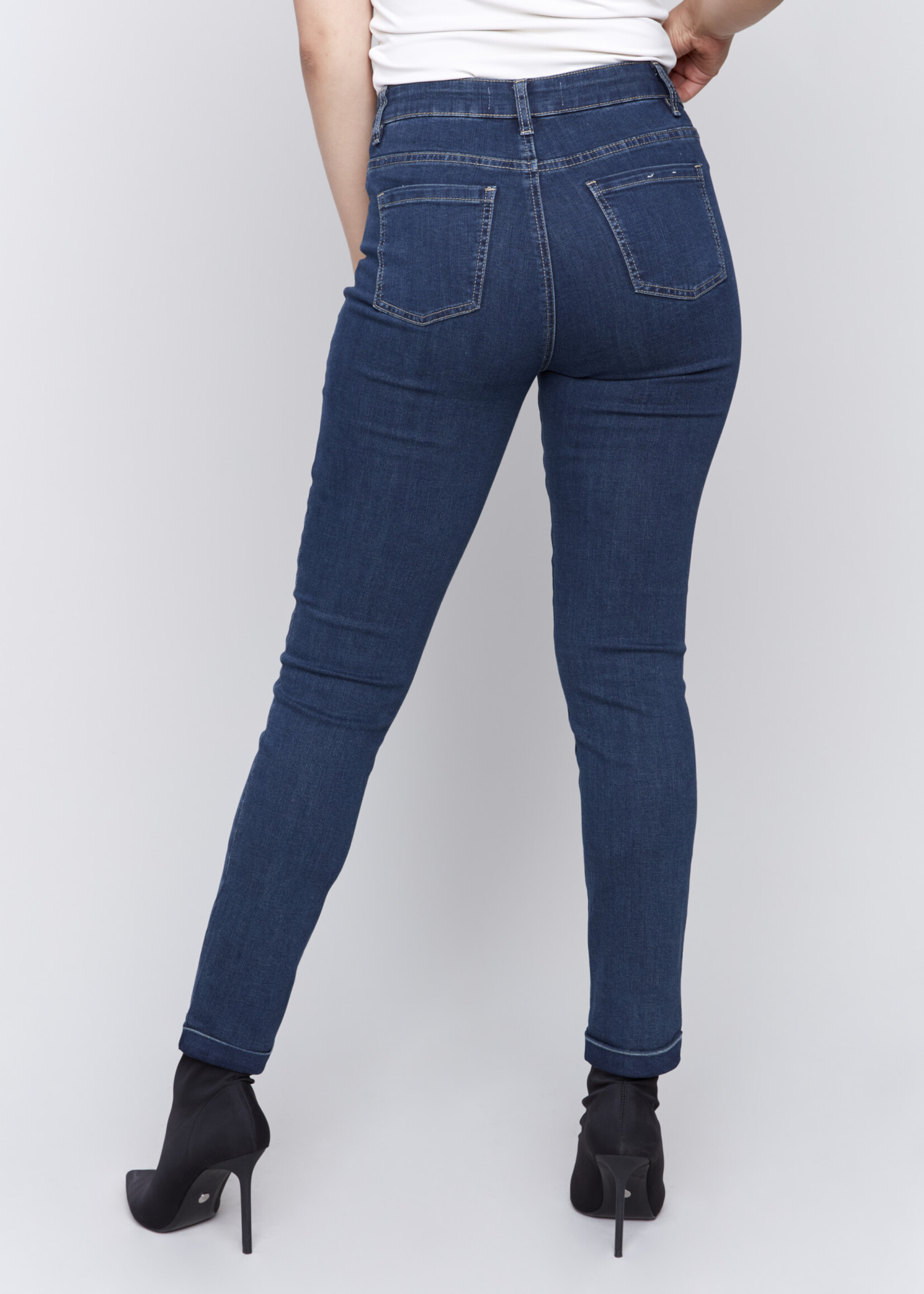 Charlie B Charlie Denim Jeans w/Hem Cuff C5309X