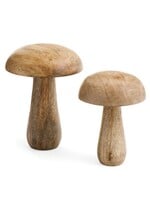 ADV - Imports Small Wood Mushroom - Natural