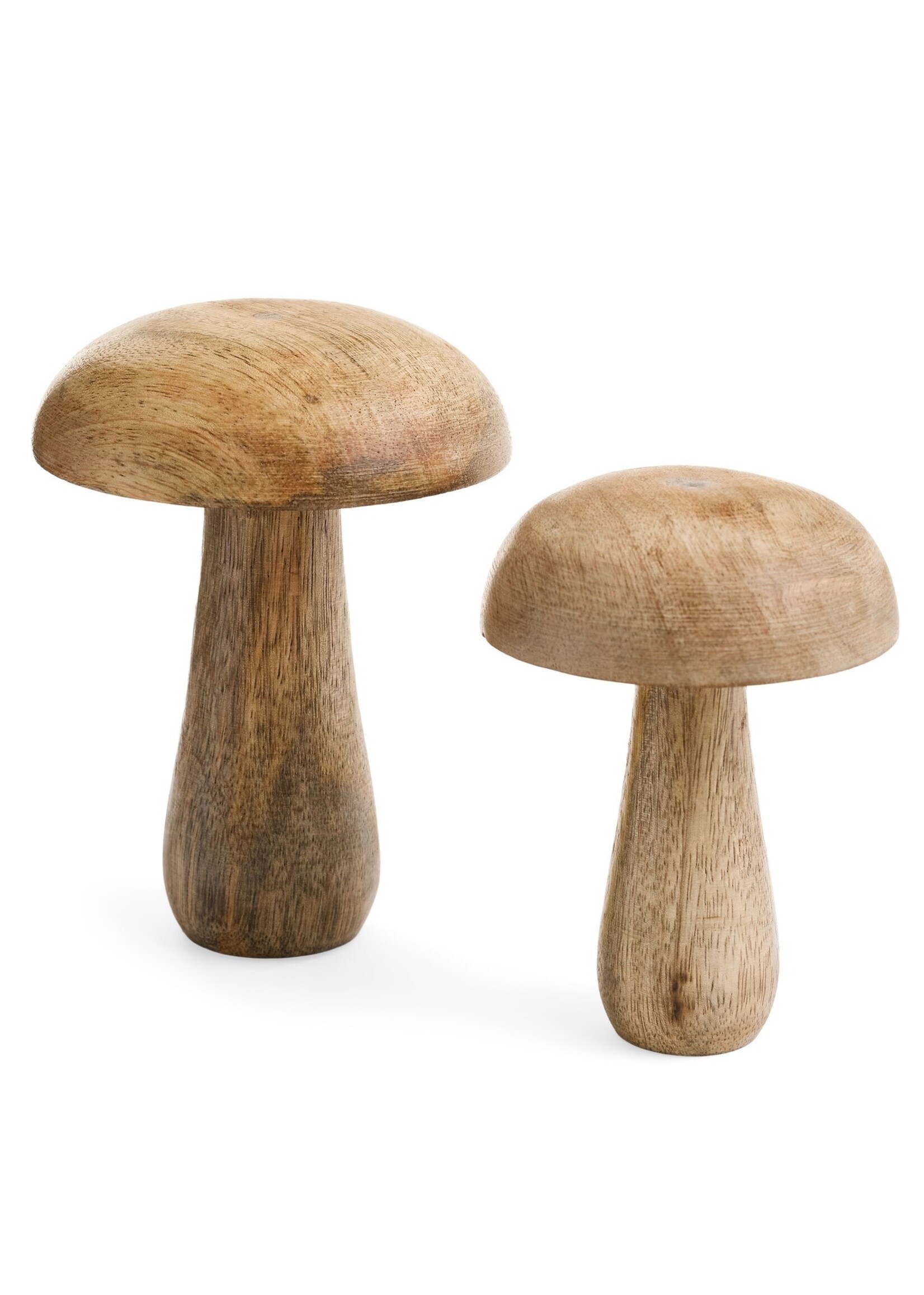 ADV - Imports Large Wood Mushroom - Natural