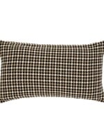 Indaba Houndstooth Pillow 21 x 12 - Brown