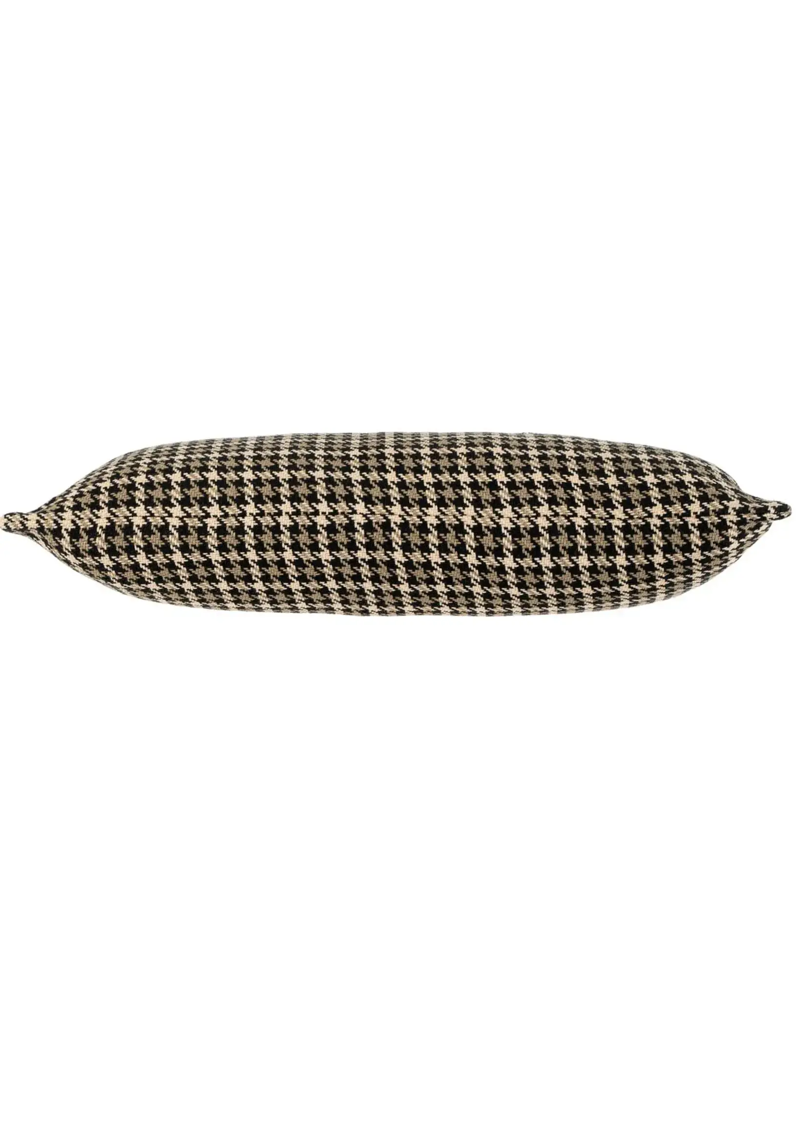 Indaba Houndstooth Pillow 21 x 12 - Brown