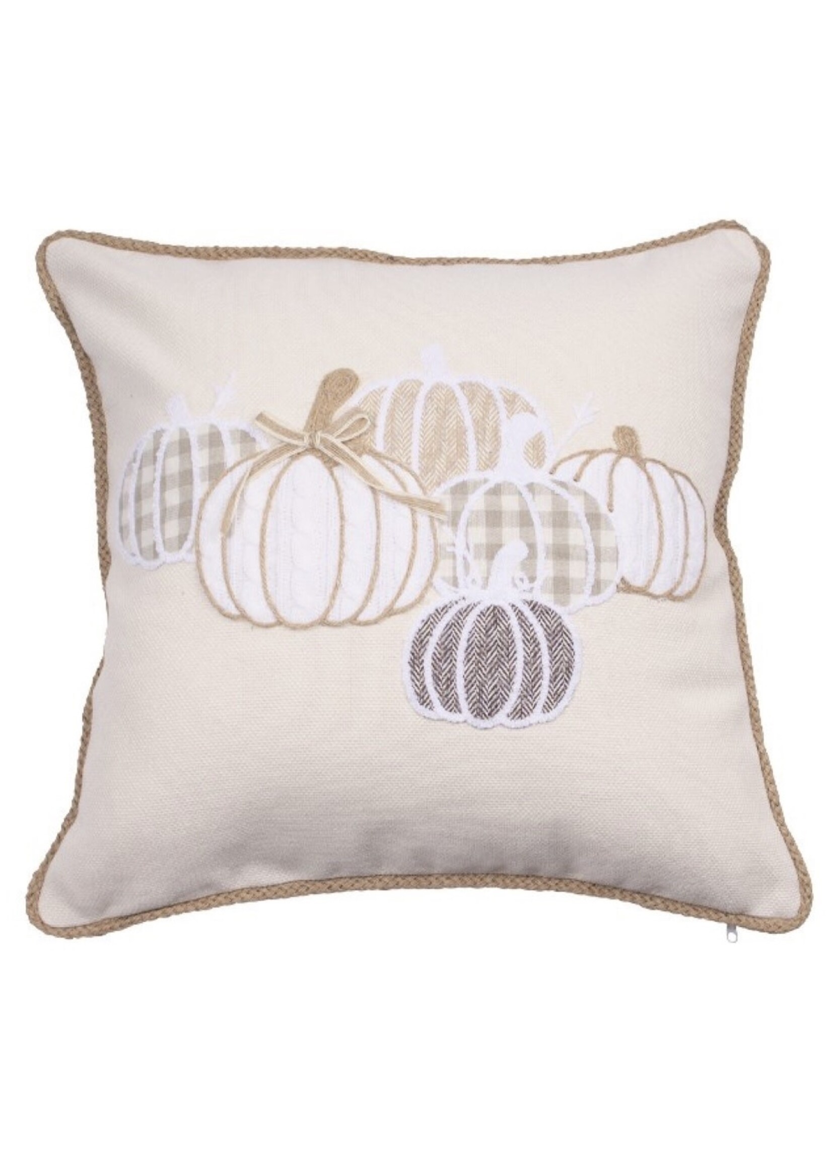 Plaid Pumpkin Pillow