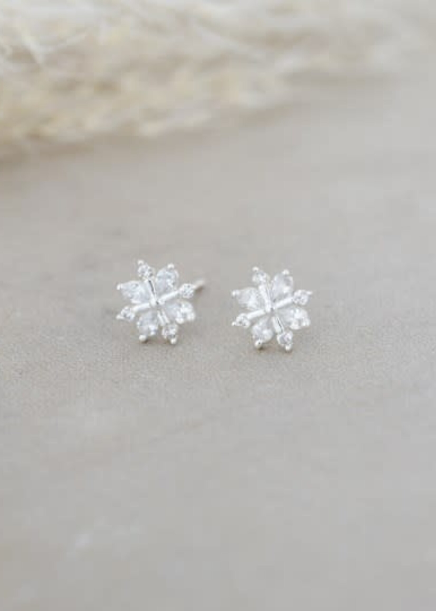 Glee Jewlery Snow Crystal Studs