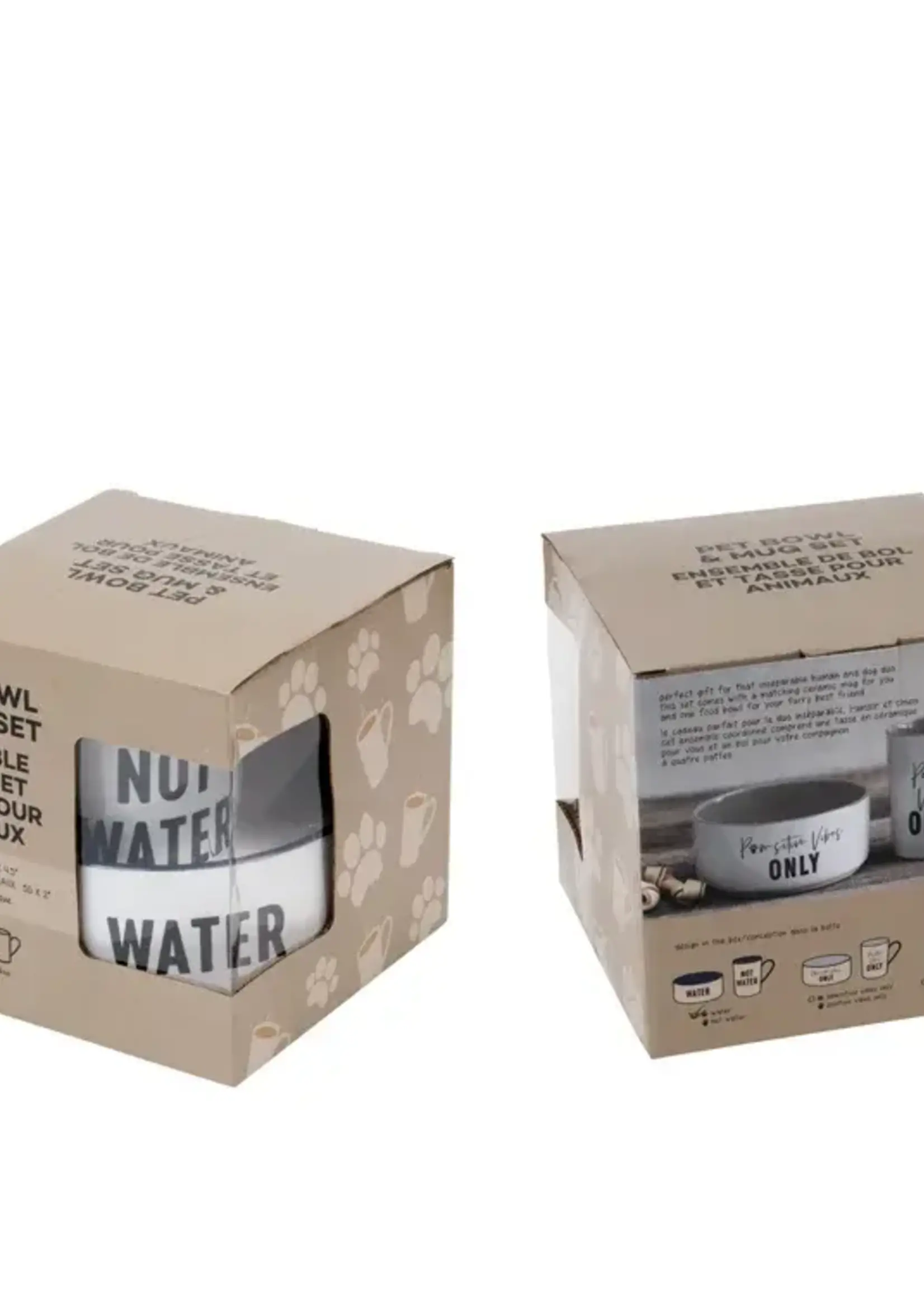 Pet Bowl and Mug Set - Water Not Water