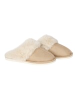 Aspen Sherpa Scuff Slipper - Natural