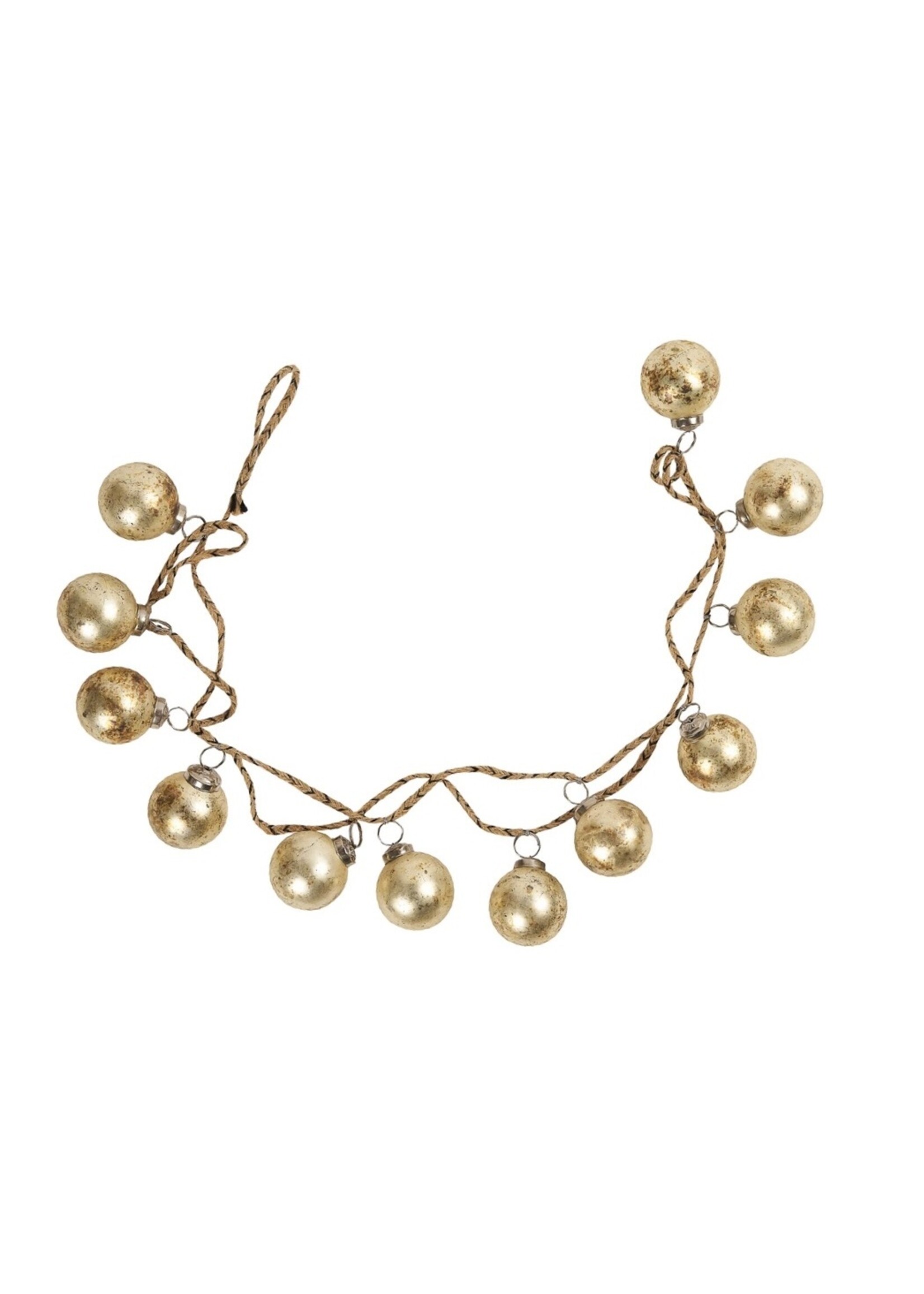 Rosha Living Indus Rustic Ball Ornament Garland