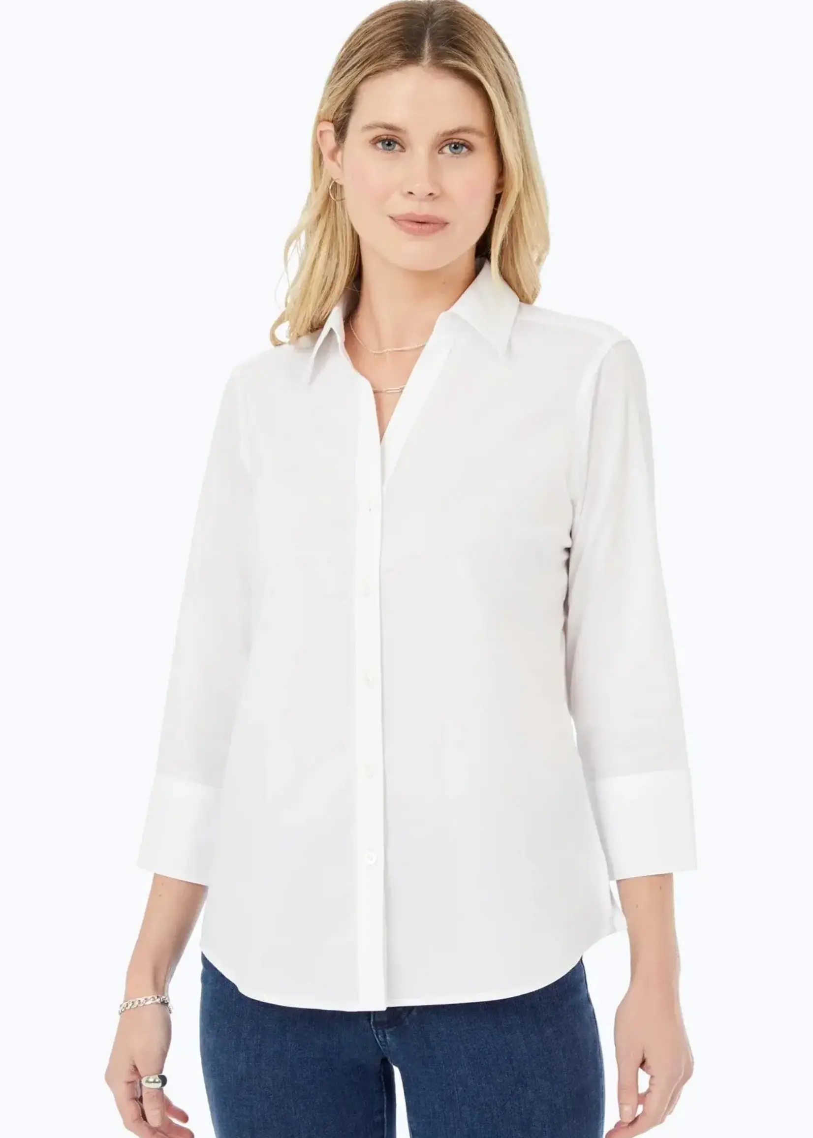 Foxcroft Foxcroft  Mary 3/4 Sleeve Shirt