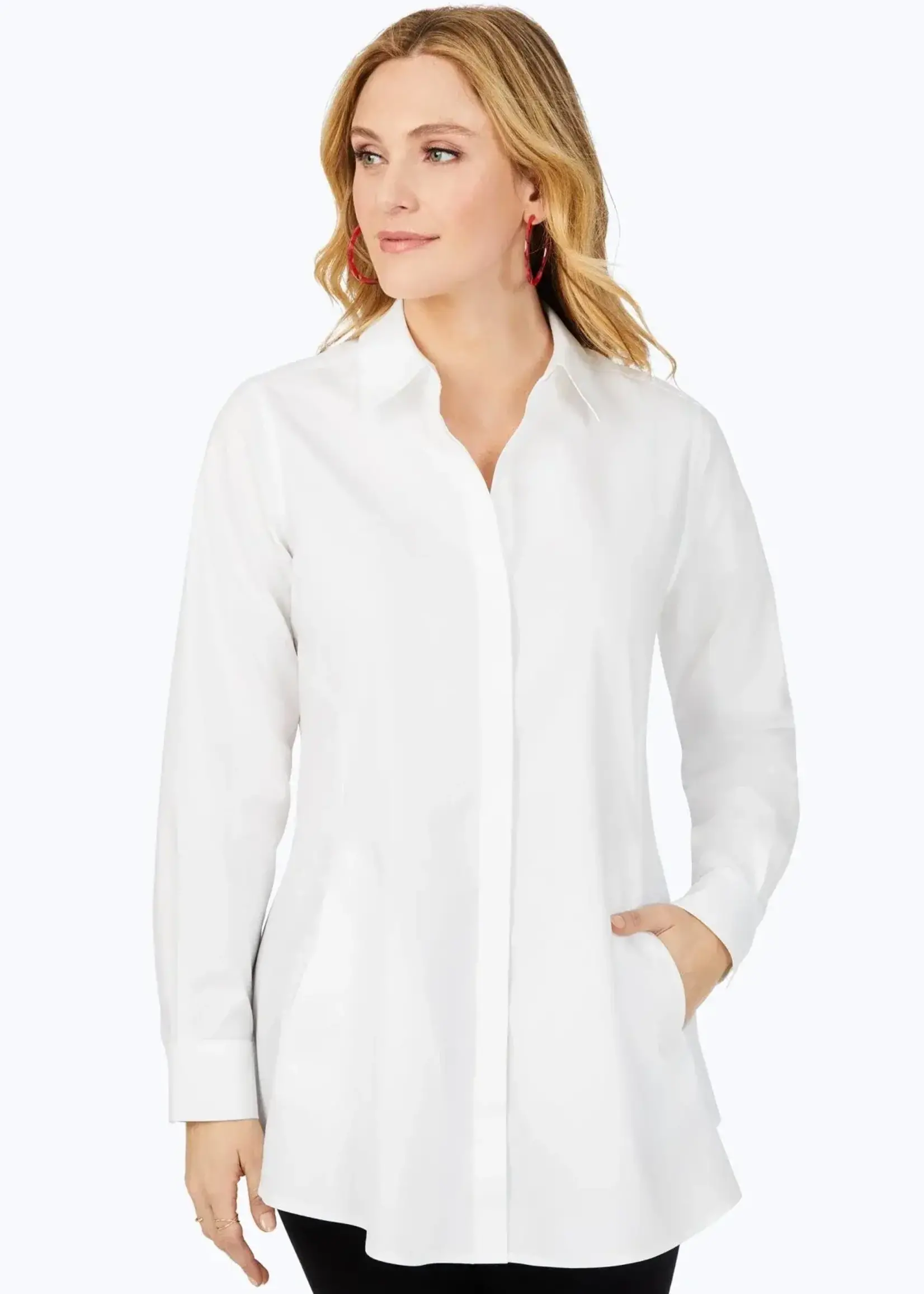 Foxcroft Foxcroft Cici Long Sleeve Tunic