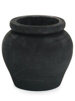 Black Wood Planter