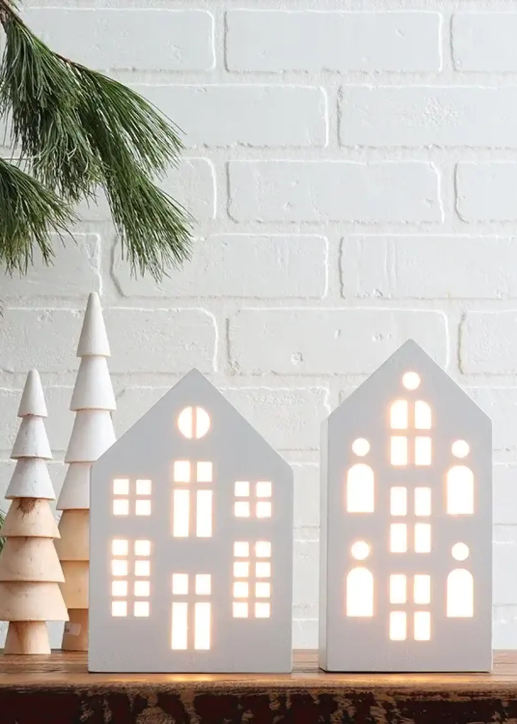 Winter White LED Tall House