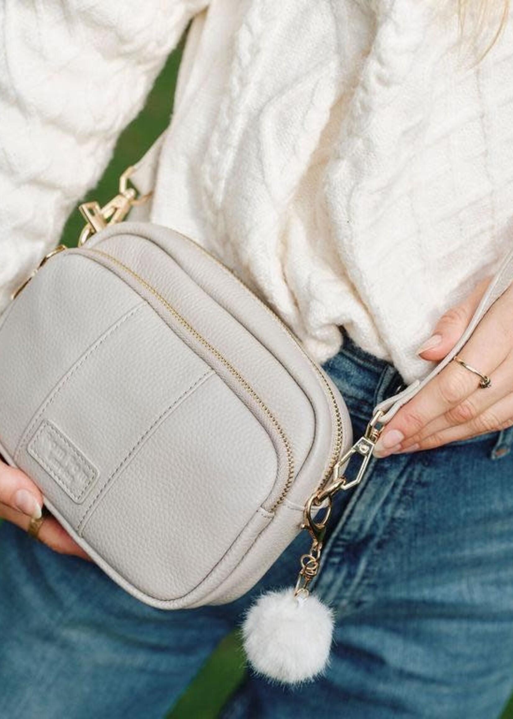 Pom Pom London Pom Pom Mayfair Bag & Accessories - Stone