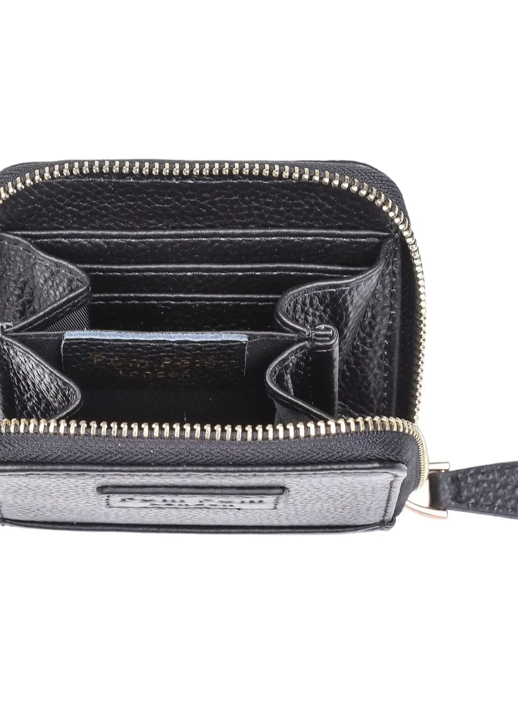 Pom Pom London Pom Pom Mini Chelsea Wallet Black