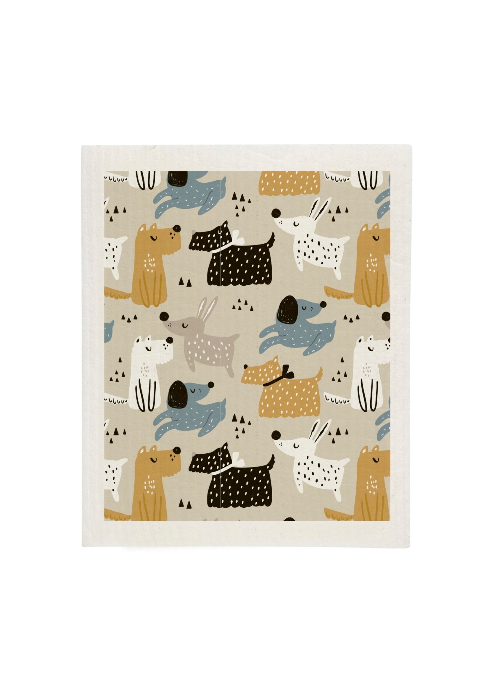 Dogs Sponge Cloth Multi